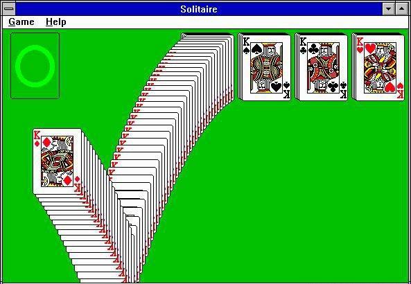 Afbeelding van Windows Solitaire, 30 jaar geleden uitgebracht door Microsoft