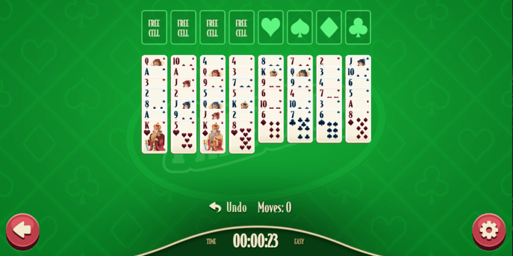Screenshot freecell shockwave daily freecell