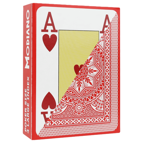 Rode modiano poker speelkaarten