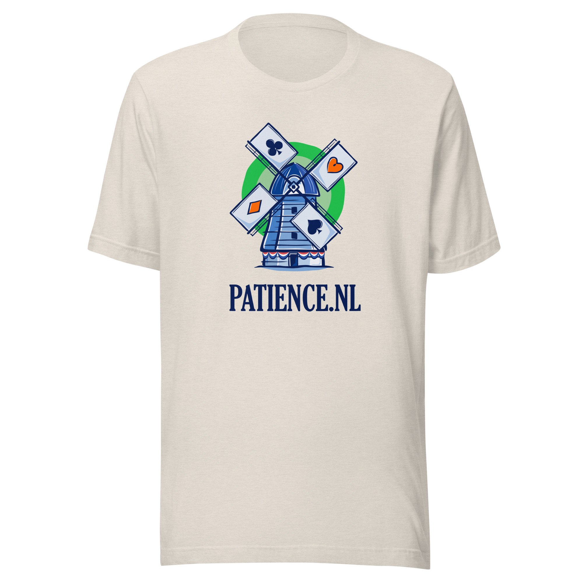T-shirt Patience.nl Molen beige