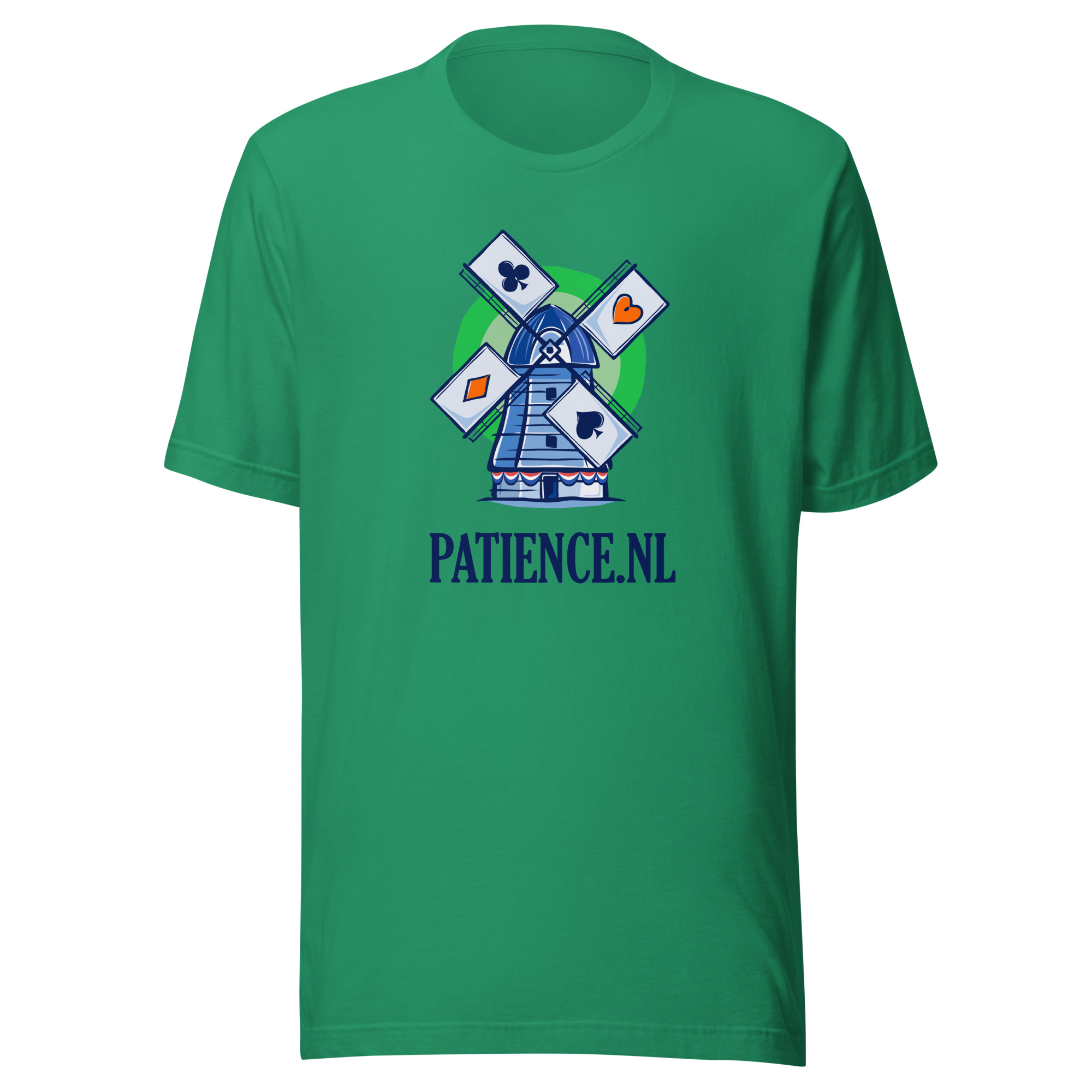 T-shirt Patience.nl Donkergroen
