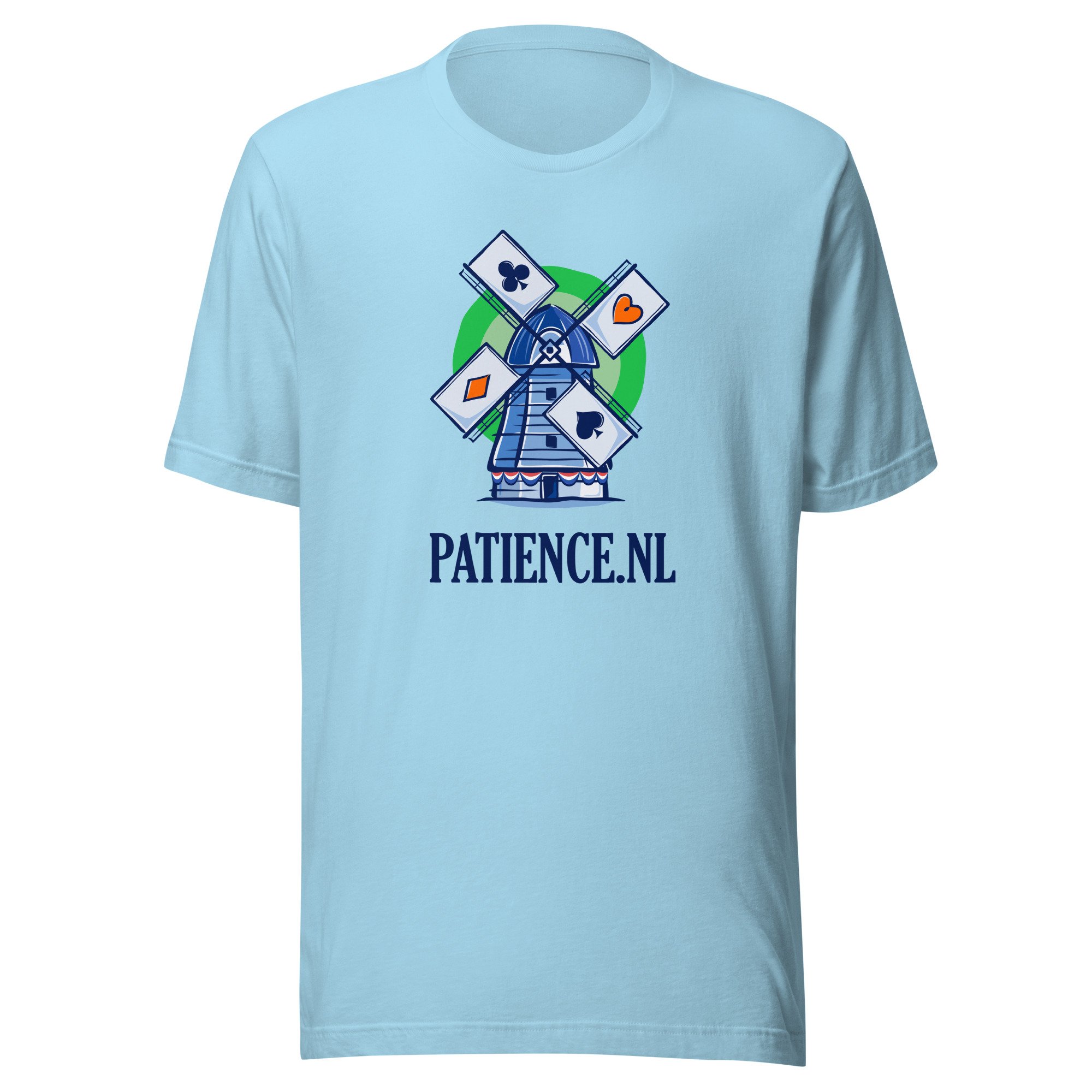 T-shirt Patience.nl Molen Lichtblauw