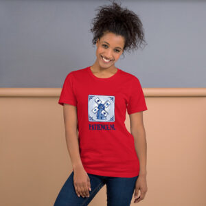 T-shirt Patience.nl Rood