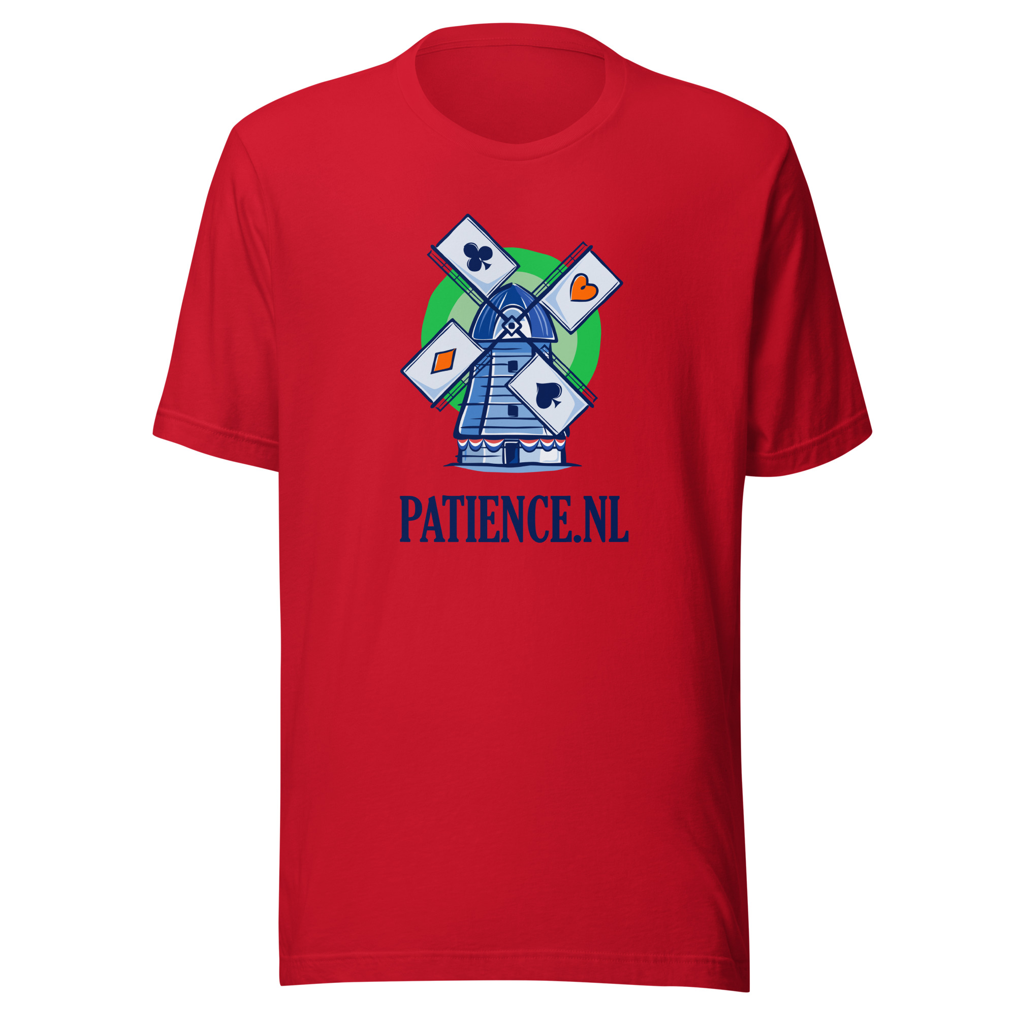 T-shirt Patience.nl Donker Rood