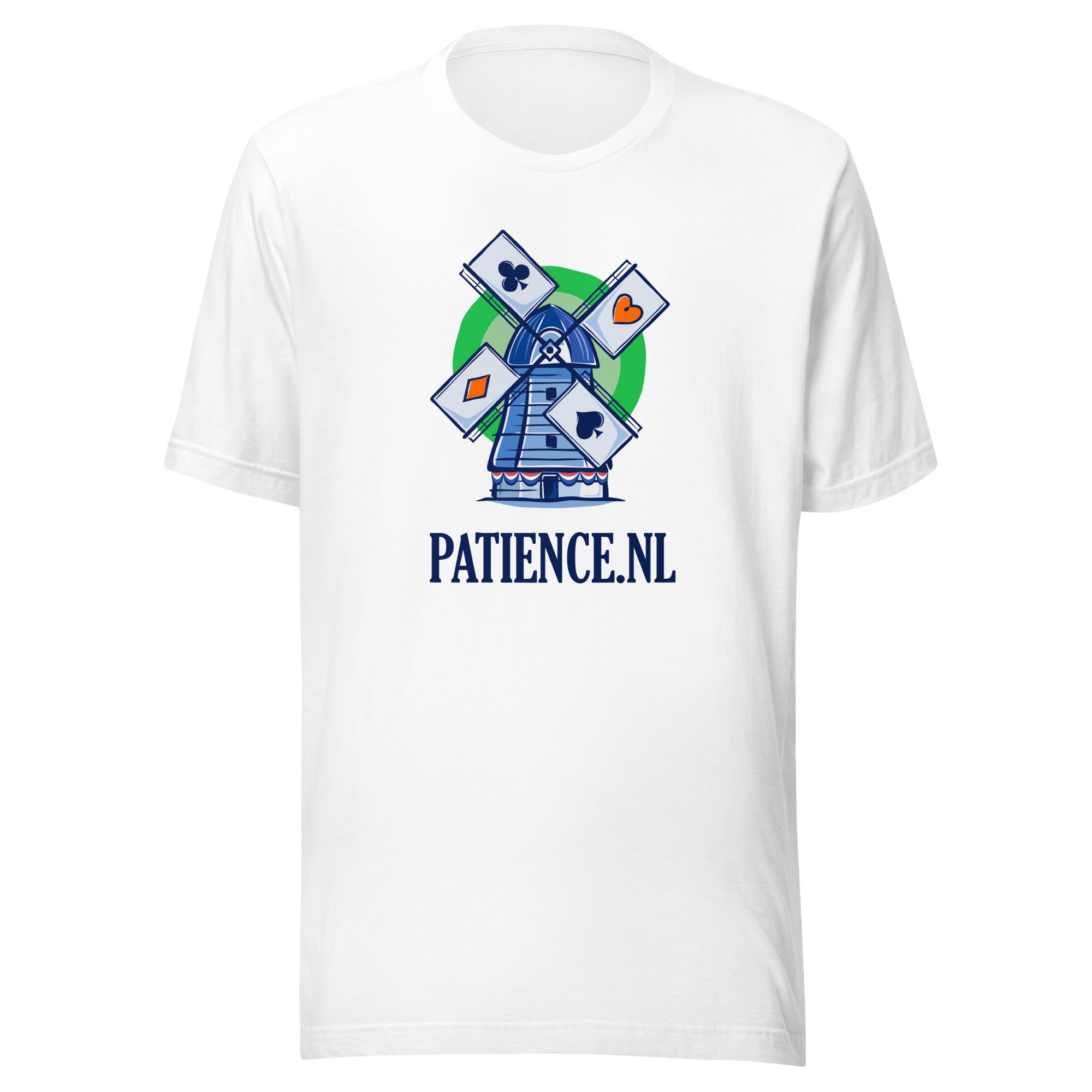 T-shirt Patience.nl Molen Wit