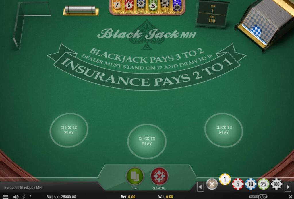 Afbeelding van het Blackjack 3D spel van Play n Go