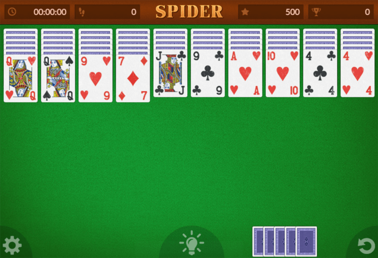 Spider Solitaire Big game