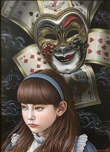 Shiori Matsumoto Painting "Girl with mask"